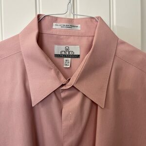 Enro tall man’s shirt in beautiful coral color.